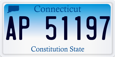 CT license plate AP51197