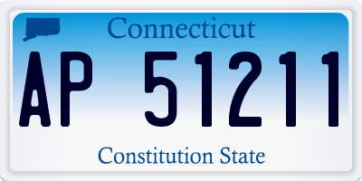 CT license plate AP51211