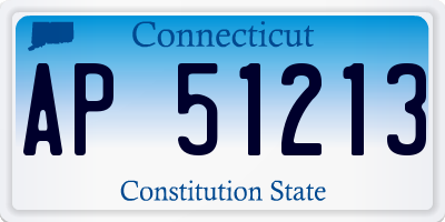 CT license plate AP51213