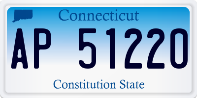CT license plate AP51220