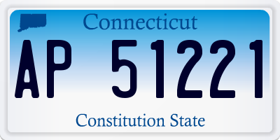 CT license plate AP51221