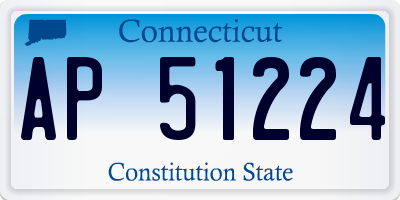 CT license plate AP51224