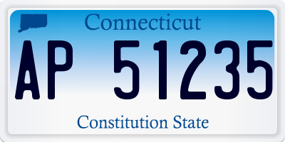 CT license plate AP51235