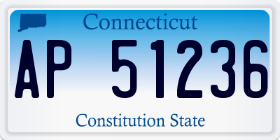 CT license plate AP51236
