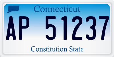 CT license plate AP51237
