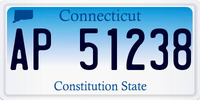 CT license plate AP51238
