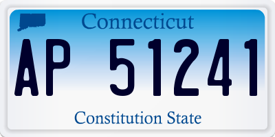 CT license plate AP51241