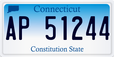 CT license plate AP51244