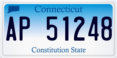 CT license plate AP51248
