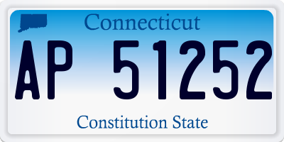 CT license plate AP51252