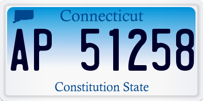 CT license plate AP51258
