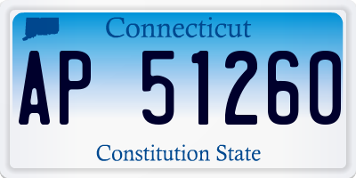 CT license plate AP51260