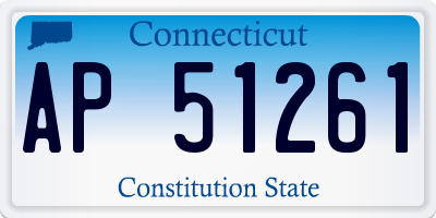 CT license plate AP51261