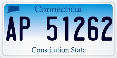 CT license plate AP51262