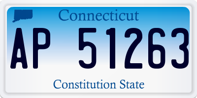 CT license plate AP51263