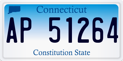 CT license plate AP51264