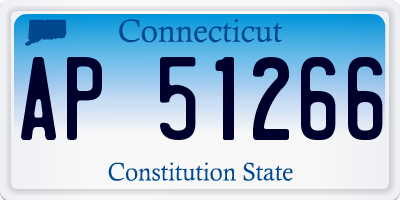 CT license plate AP51266