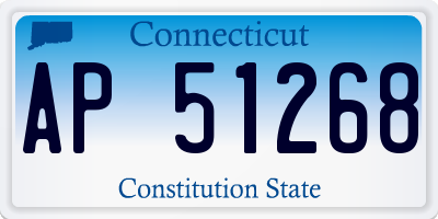 CT license plate AP51268