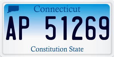 CT license plate AP51269