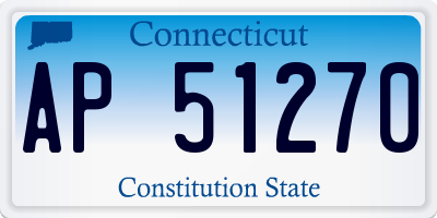 CT license plate AP51270