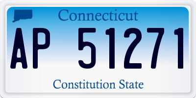 CT license plate AP51271