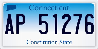 CT license plate AP51276