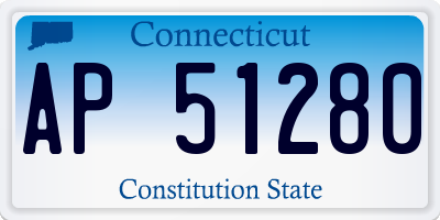 CT license plate AP51280