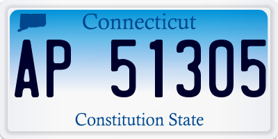 CT license plate AP51305
