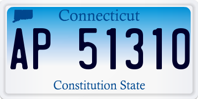 CT license plate AP51310