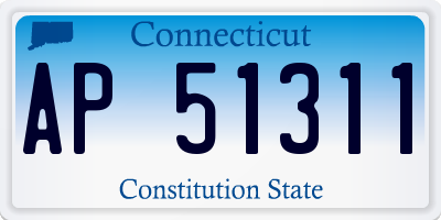 CT license plate AP51311
