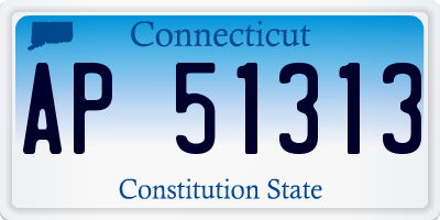 CT license plate AP51313