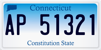 CT license plate AP51321