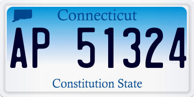 CT license plate AP51324