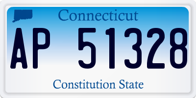 CT license plate AP51328