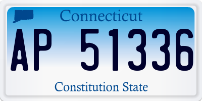 CT license plate AP51336