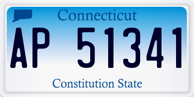 CT license plate AP51341