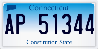 CT license plate AP51344