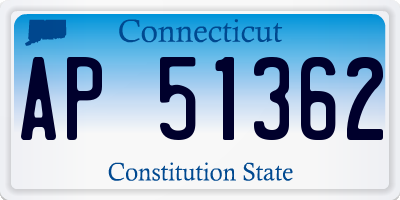 CT license plate AP51362