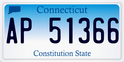 CT license plate AP51366