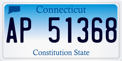 CT license plate AP51368