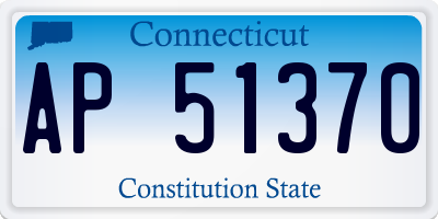 CT license plate AP51370