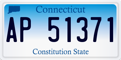 CT license plate AP51371