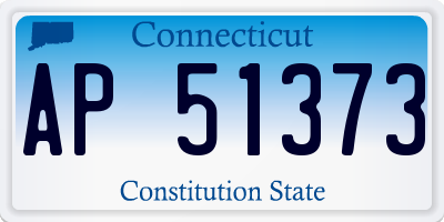 CT license plate AP51373