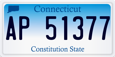 CT license plate AP51377