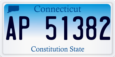 CT license plate AP51382