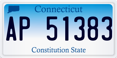 CT license plate AP51383