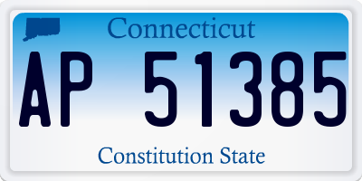 CT license plate AP51385