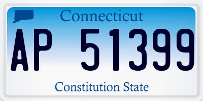 CT license plate AP51399