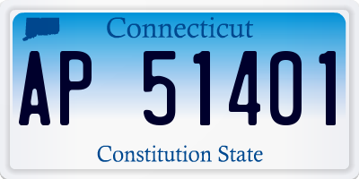 CT license plate AP51401