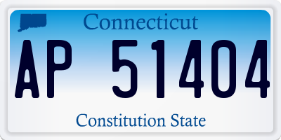 CT license plate AP51404